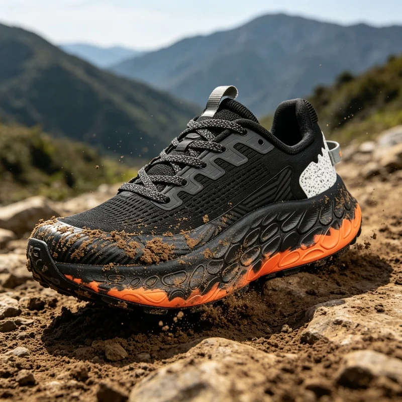 Anti Slip Trail Running Sneakers - Nefes Alabilen Kaymaz Koşu Spor Ayakkabısı,