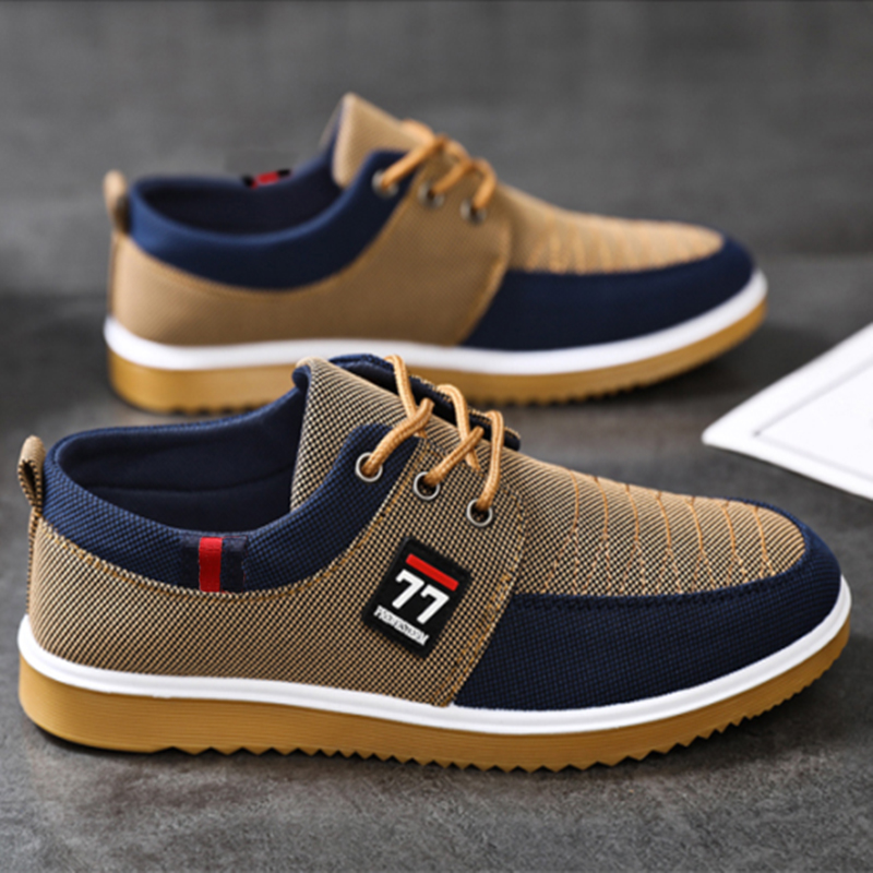 Yeni Moda ve Trend Erkek Ayakk - Knit Fabric Lace Up Sneakers incelemesi ve fiyatı